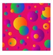 Circle Pattern pink background