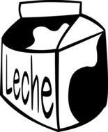 Leche as a graphic illustration
