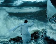 Peter With Jesus Walking On Water