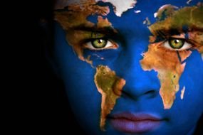 World Face drawing