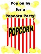 Popcorn Party Clip Art