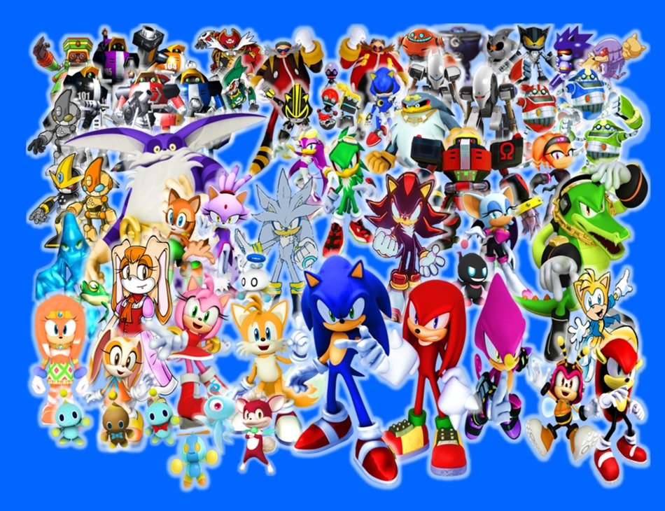 Sonic And His Friends drawing