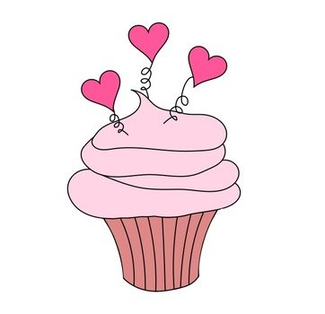 Cupcakes With Hearts