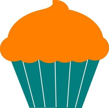 Birthday Cupcake Clip Art N36