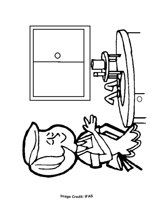 Kids Clean Up Toys Coloring Pages