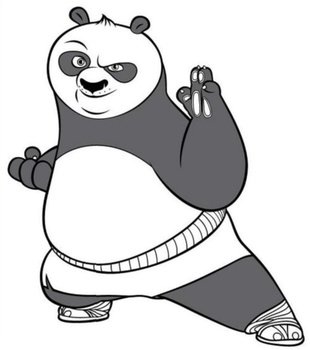 Kung Fu Panda Para Dibujar Colorear Imprimir Recortar Y Pegar