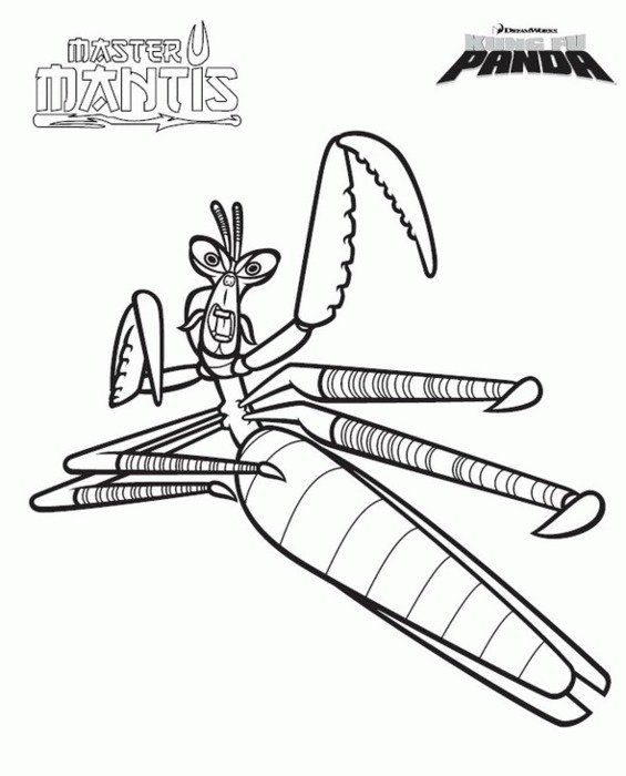 Kung Fu Panda Coloring Pages N4