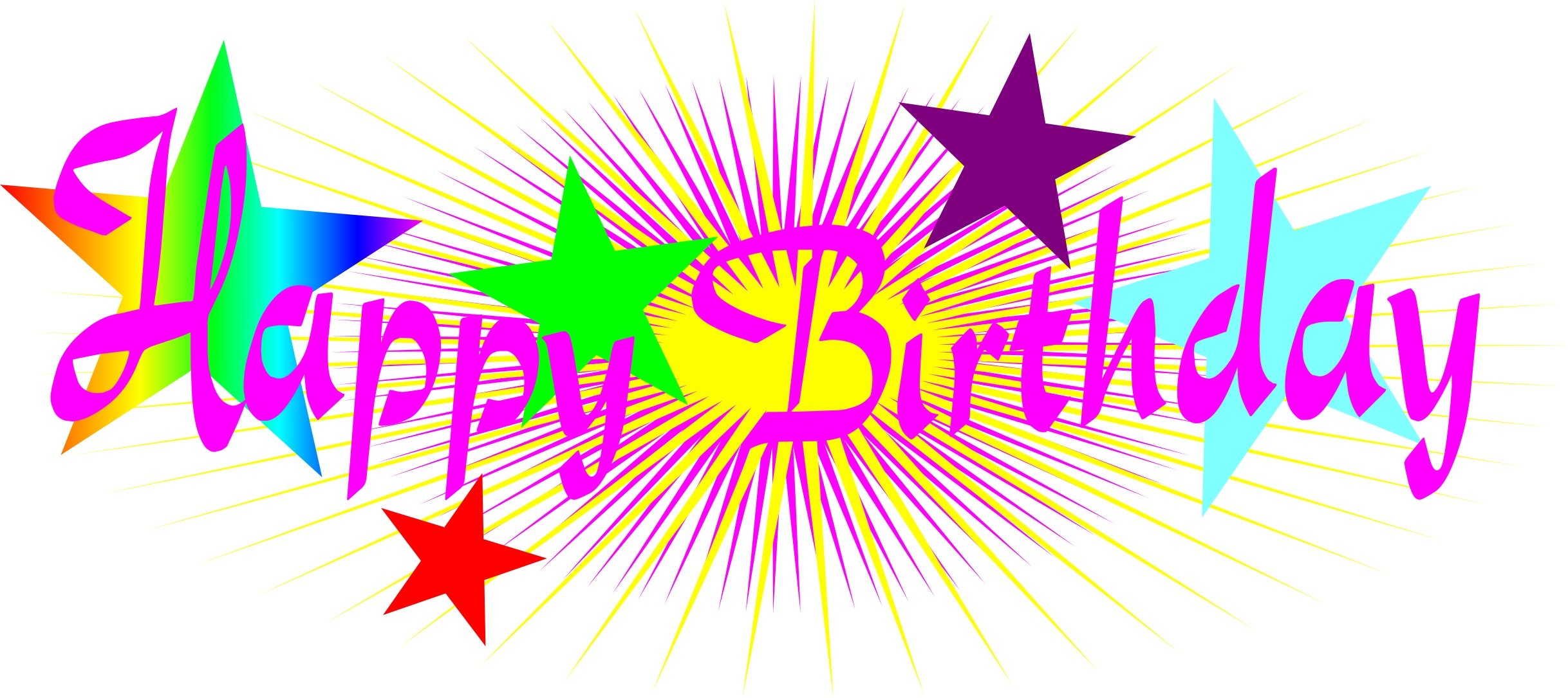 Ä°llustration of Happy Birthday sign