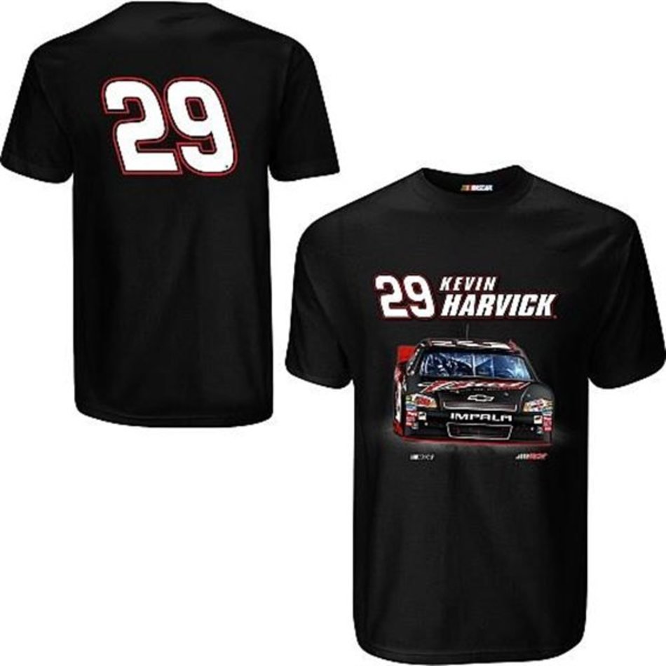 Displays Printed Kevin Harvick Team Graphics On The Front And Back
