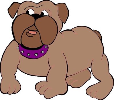 Bulldog Cartoon Clip Art N39