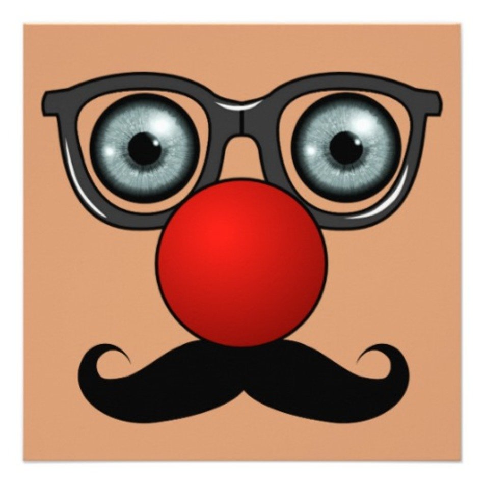 Mustache With Glasses And Nose