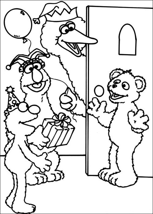 Sesame Street Coloring Pages Printable Free