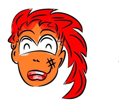 Red Head Girl Cartoon Face Clip Art N2