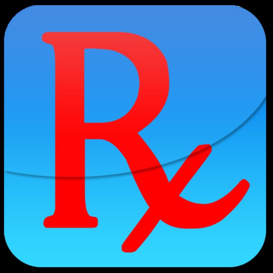 Blue Rx Button Clipart Clip Art