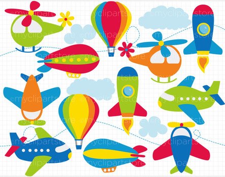 Airplane Clip Art N150