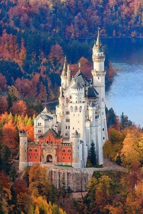 Neuschwanstein Castle in Germany as a picture for clipart
