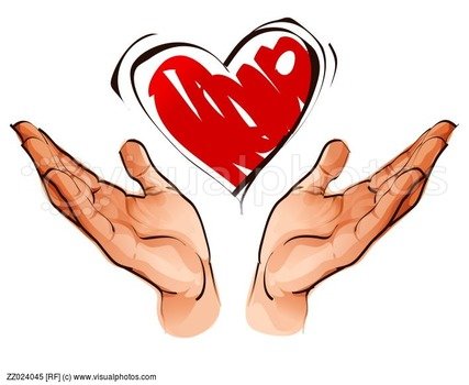 Heart With Hands Clip Art