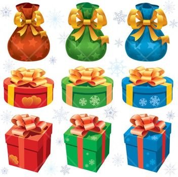 INSTANT DOWNLOAD Gift Boxes Clip Art By DigitalVintageDreams $250