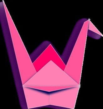 Paper Crane Clip Art N2