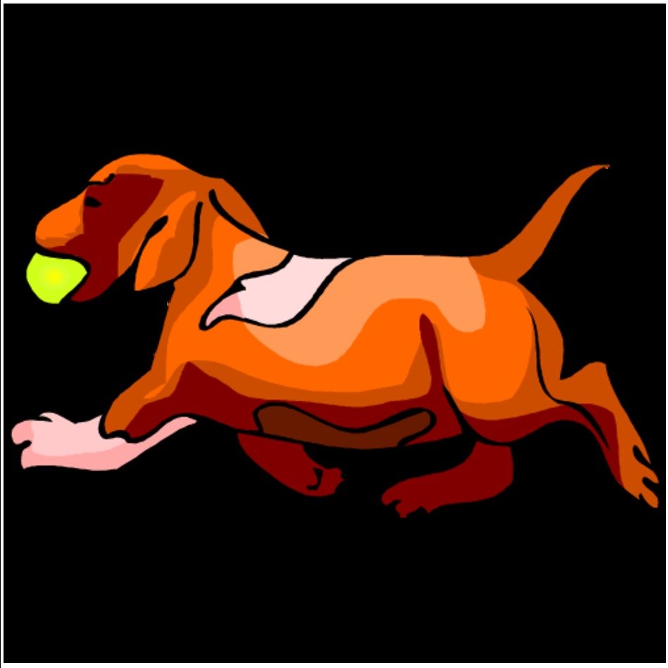 Running Dog Clip Art N33