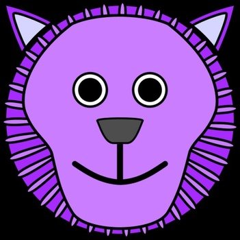 Lion Head Clip Art N31
