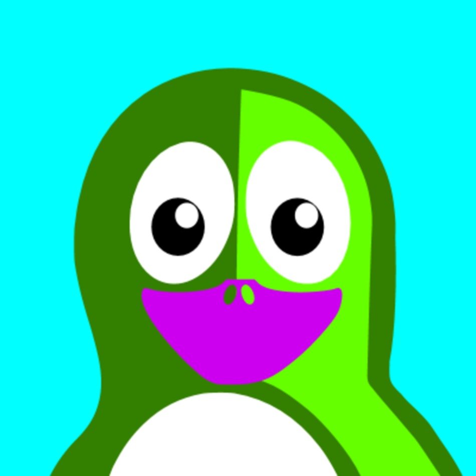 Penguin Face Cartoon Vector Clip Art