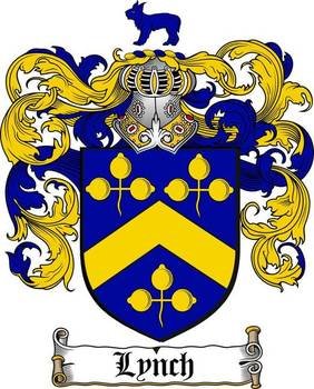 LYNCH FAMILY CREST COAT OF ARMS Art Prints By Family Crest