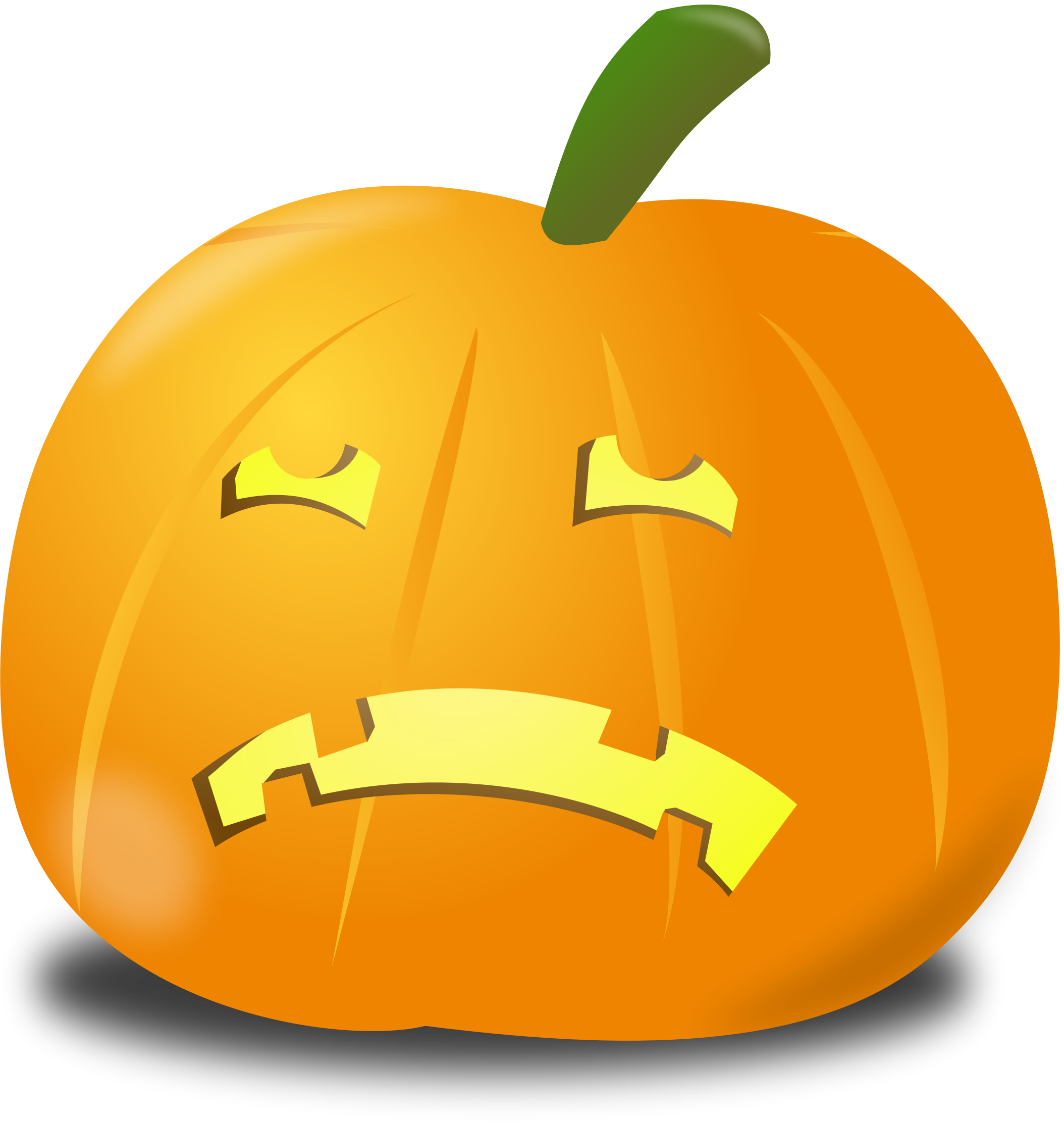 Sad Pumpkin drawing free image download