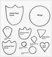 Duck Feet Pattern Template