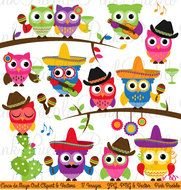 Cinco De Mayo Owl Clip Art