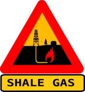 Warning Shale Gas With Text Clipart