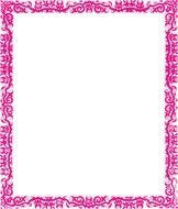 Pink Border Clip Art drawing