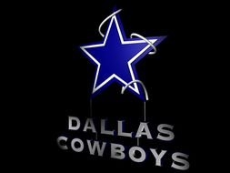 Boy Cowboys Football Team star logo drawing