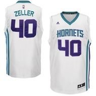 Charlotte Hornets 40 Cody Zeller Revolution 30 Swingman Home White