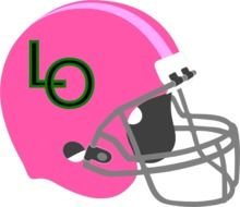 Pink Football Helmet
