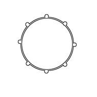 Bass Drum Marching Band Clip Art N7