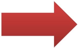 Red Right Arrow as a graphic illustration