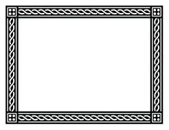 Black Certificate Border Templates drawing