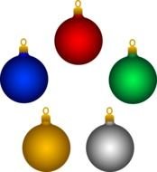 Christmas Ornament ball Clip Art drawing