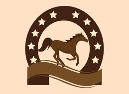 Horseshoe logo drawing