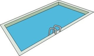 blue Swimming Pool Clip Art drawing