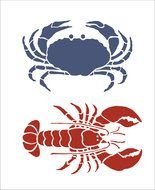 Printable Lobster Stencil