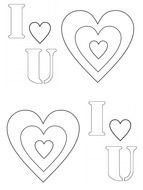I Love You Heart Coloring Pages drawing