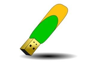 USB Flash Drive Clip Art N4