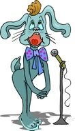 clipart of the singing cartoon character