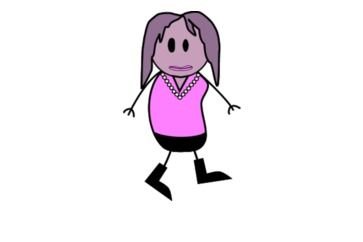 Woman stick figure clipart