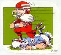 Cartoon Kids Playing Football N2