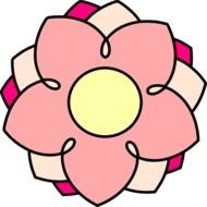 Pink Flower Clip Art N12