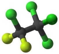 Green and yellow molecule model clipart