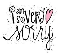 I AM So Sorry Clip Art N2
